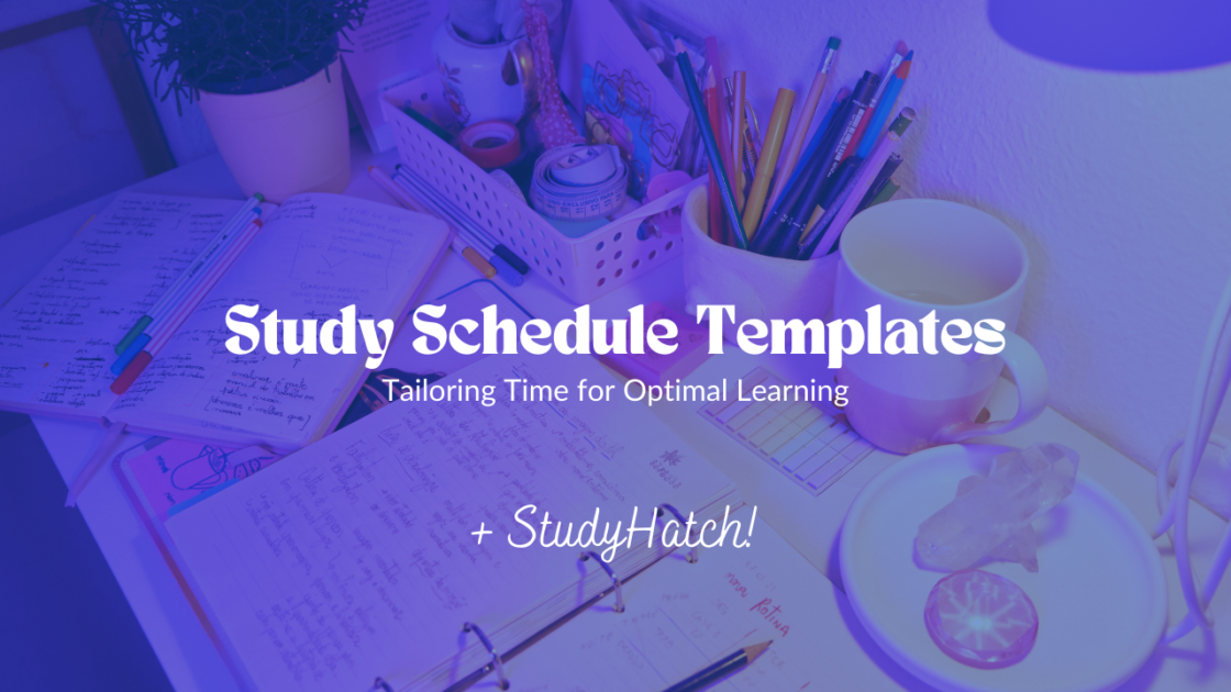 Study Schedule Templates