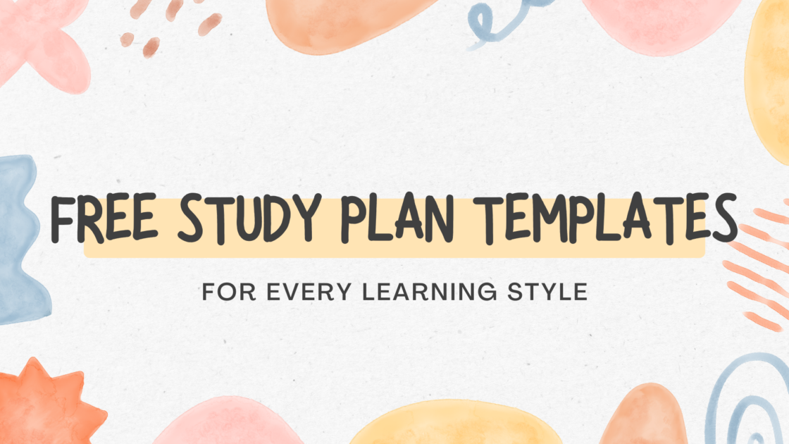 Free Study Plan Templates for Every Learning Style